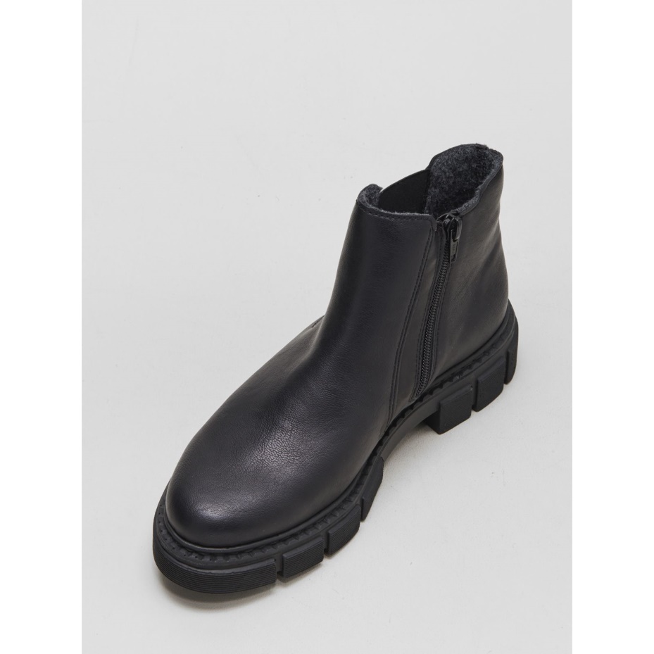Rieker Chunky Ankle Boot Black