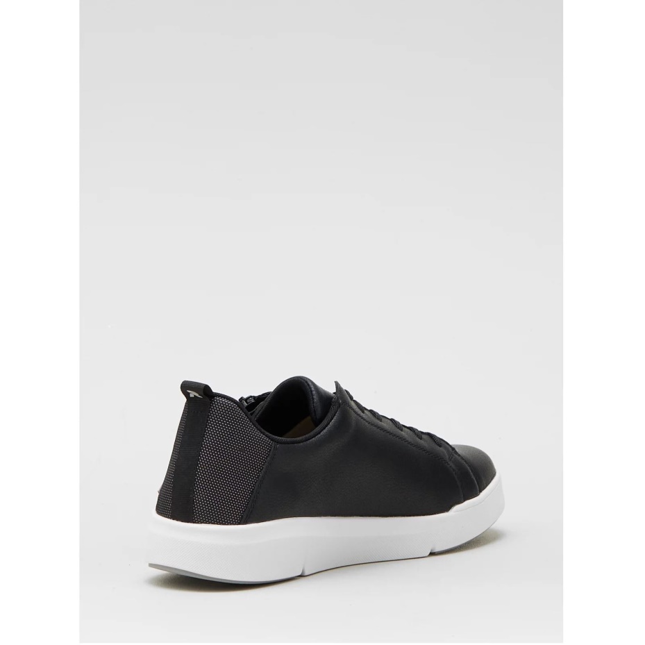 Rieker Evolution Leather Lace Up Trainer Black