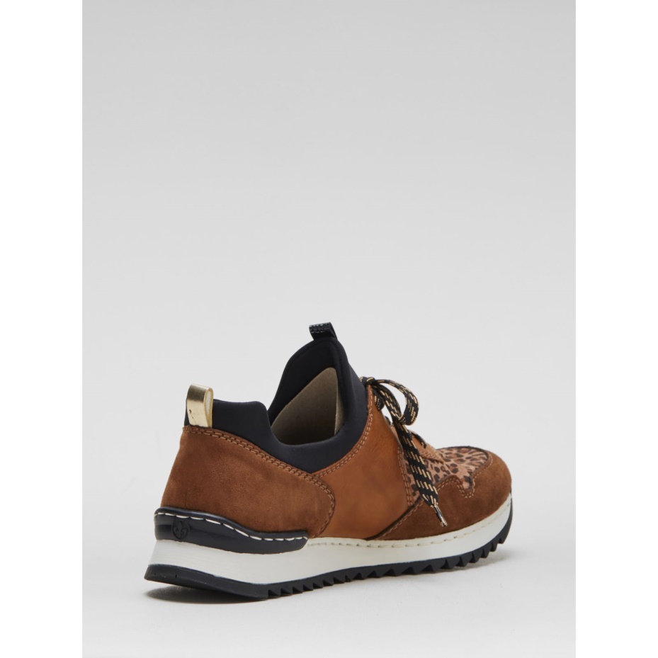 Tan Rieker Tan Trainer with Leopard Detail