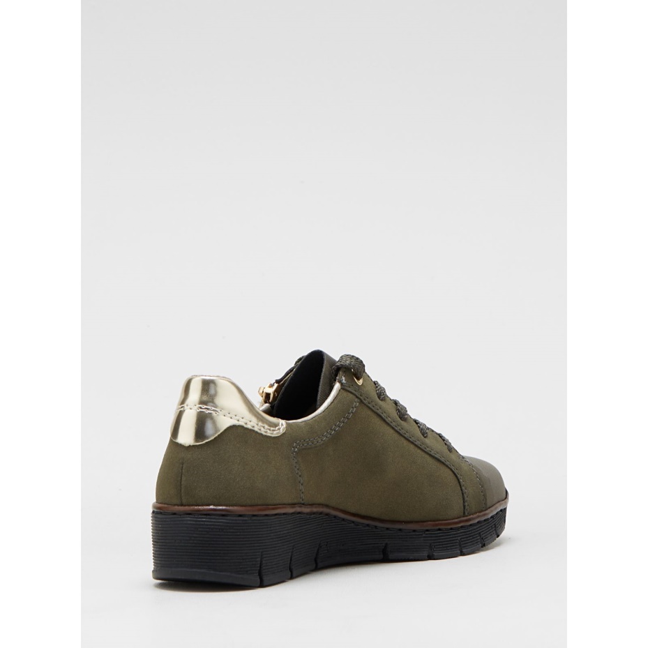 Rieker Trainer with Mixed Material Black