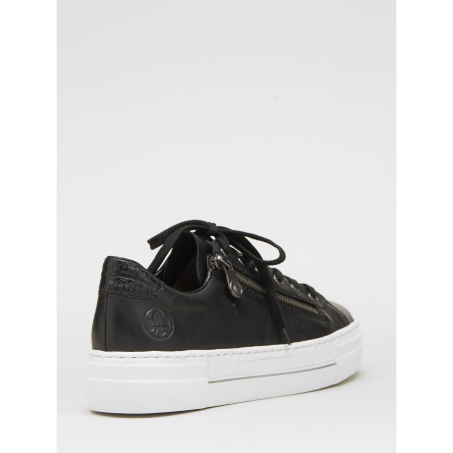 Rieker Side Zip Trainer Taupe