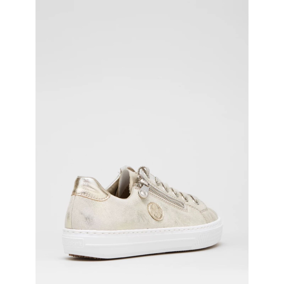 Gold Rieker Gold Metallic Trainer