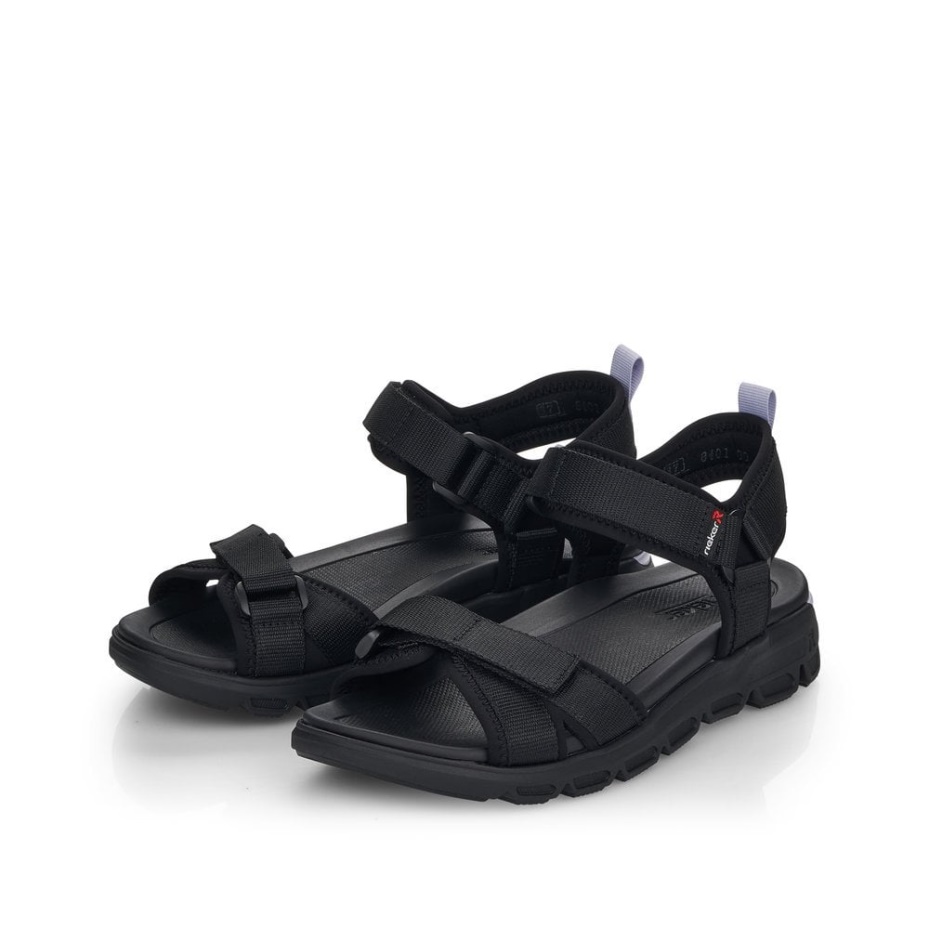Rieker Black R-Evolution V8401 Women Sandals
