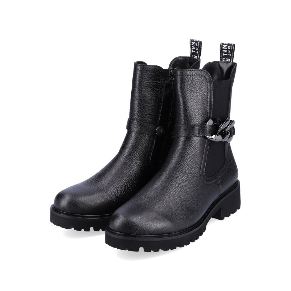 Rieker Black Remonte D8695 Women Boots