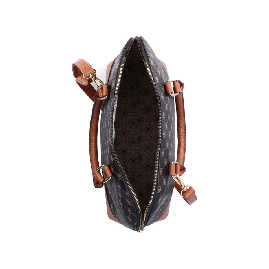 Black Rieker H1401-00 Women Black Zipper Bag