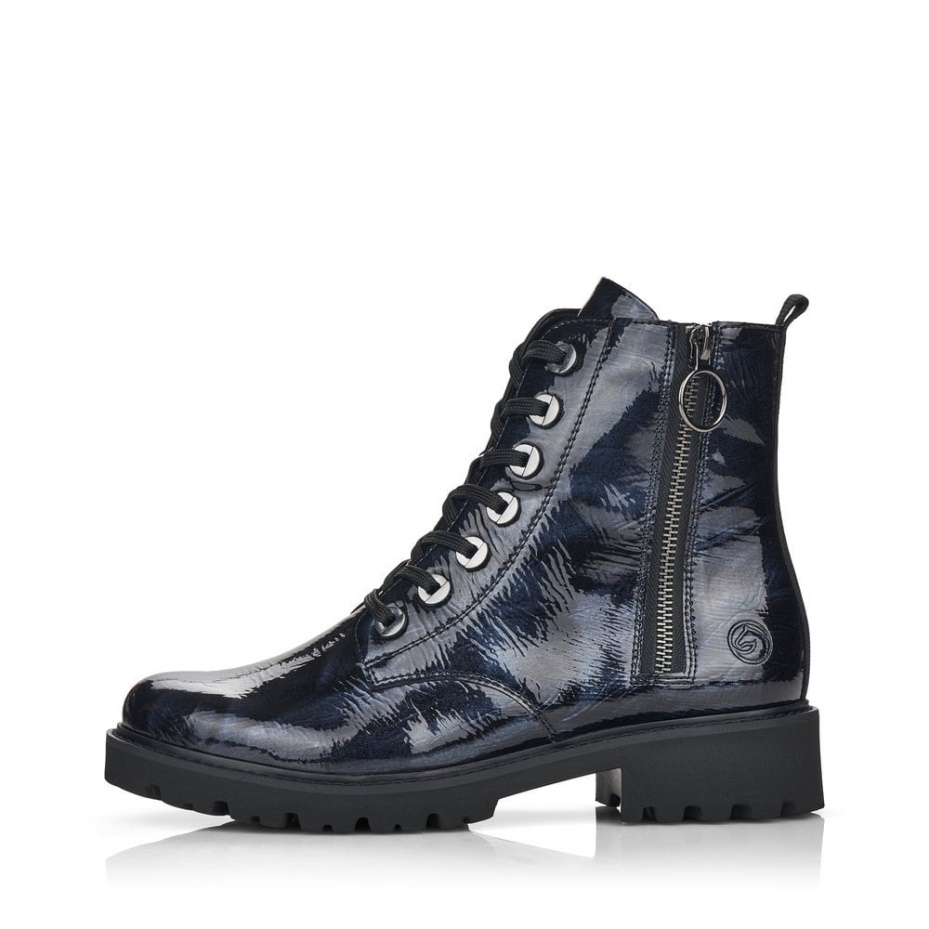 Rieker Blue Remonte D8671 Women Boots