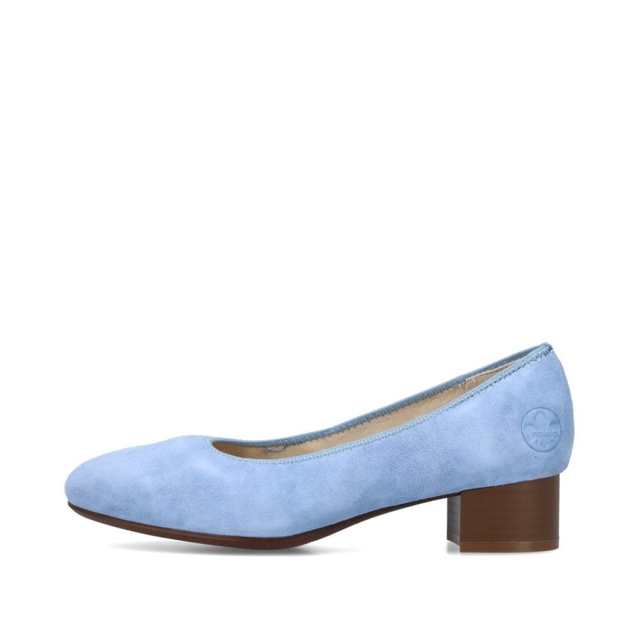 Blue Rieker 49260 Women Slip-On Shoes
