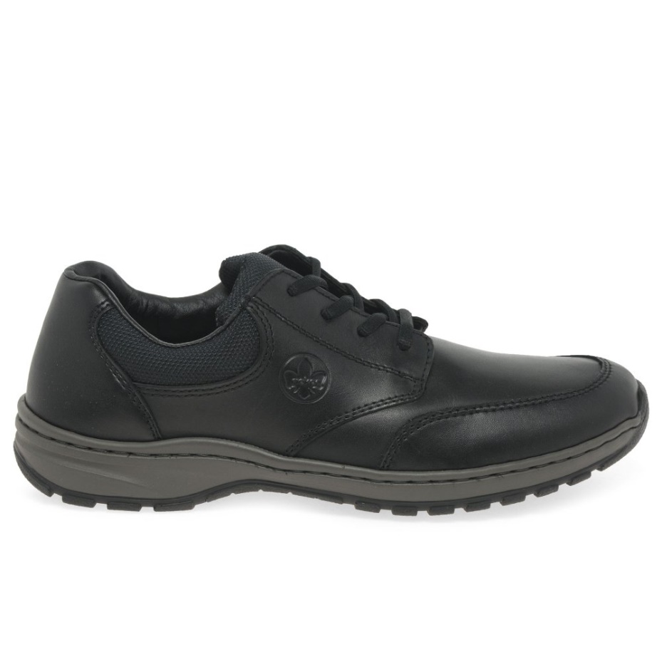 Black Rieker Langdale Mens Casual Shoes
