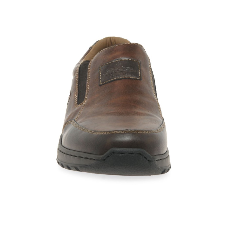 Rieker Hume Mens Slip On Shoes Toffee