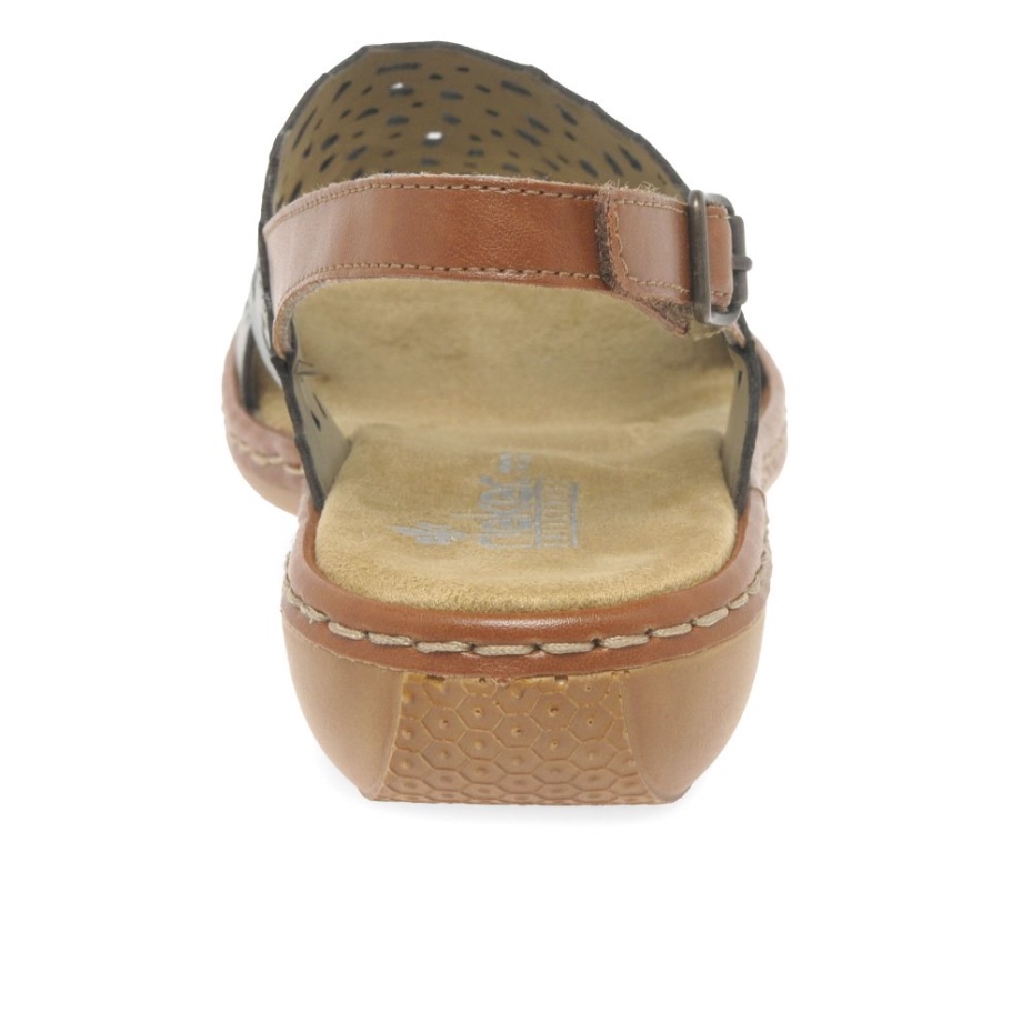 White Rieker Andora Womens Sandals