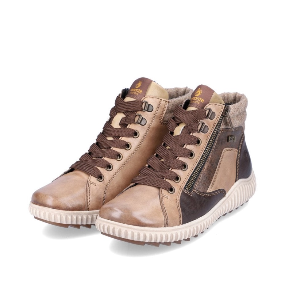 Rieker Remonte R8271 Women Boots Brown