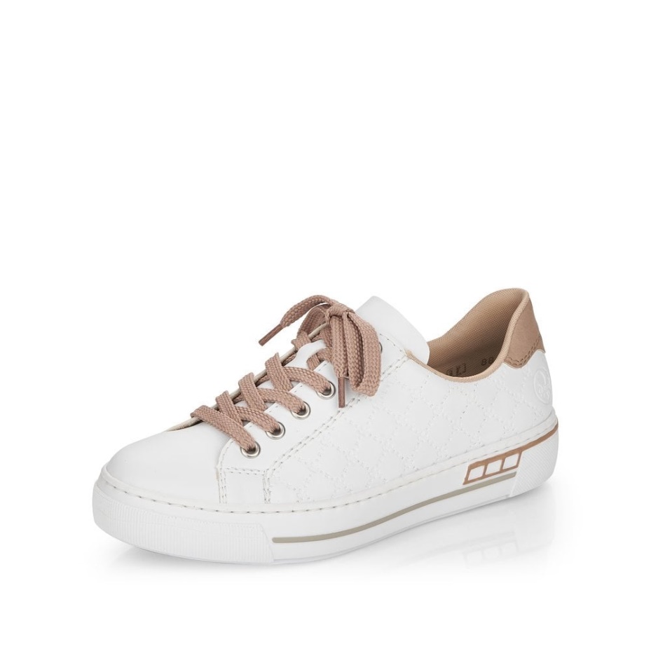 White Rieker L88W2 Women Shoes