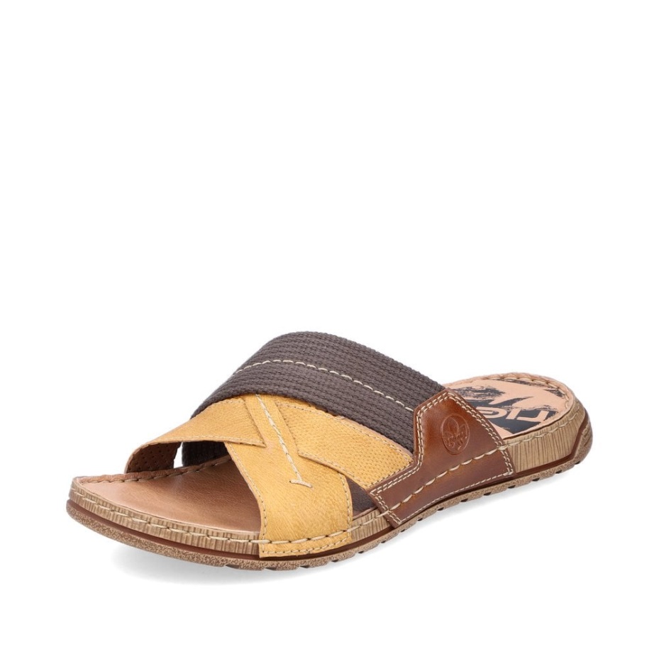 Yellow Rieker 21995 Men's Sandals