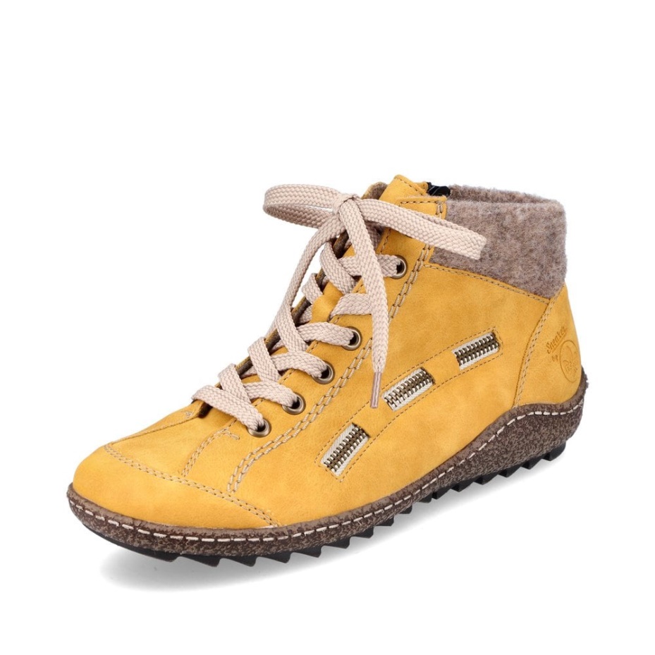 Yellow Rieker L7543 Women Ankle Boots