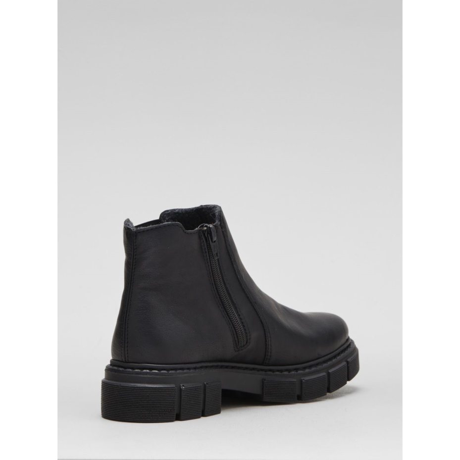 White Rieker Chunky Ankle Boot