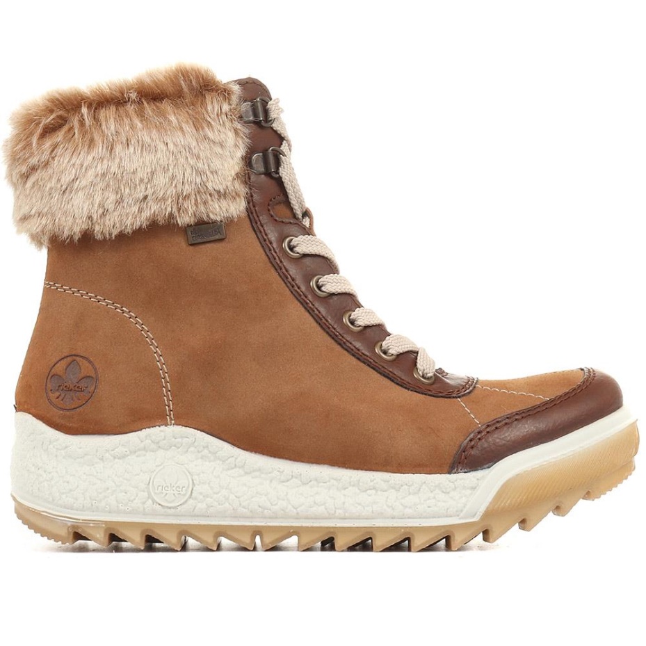 Rieker Brown Multi Lace Up Hiker Boots