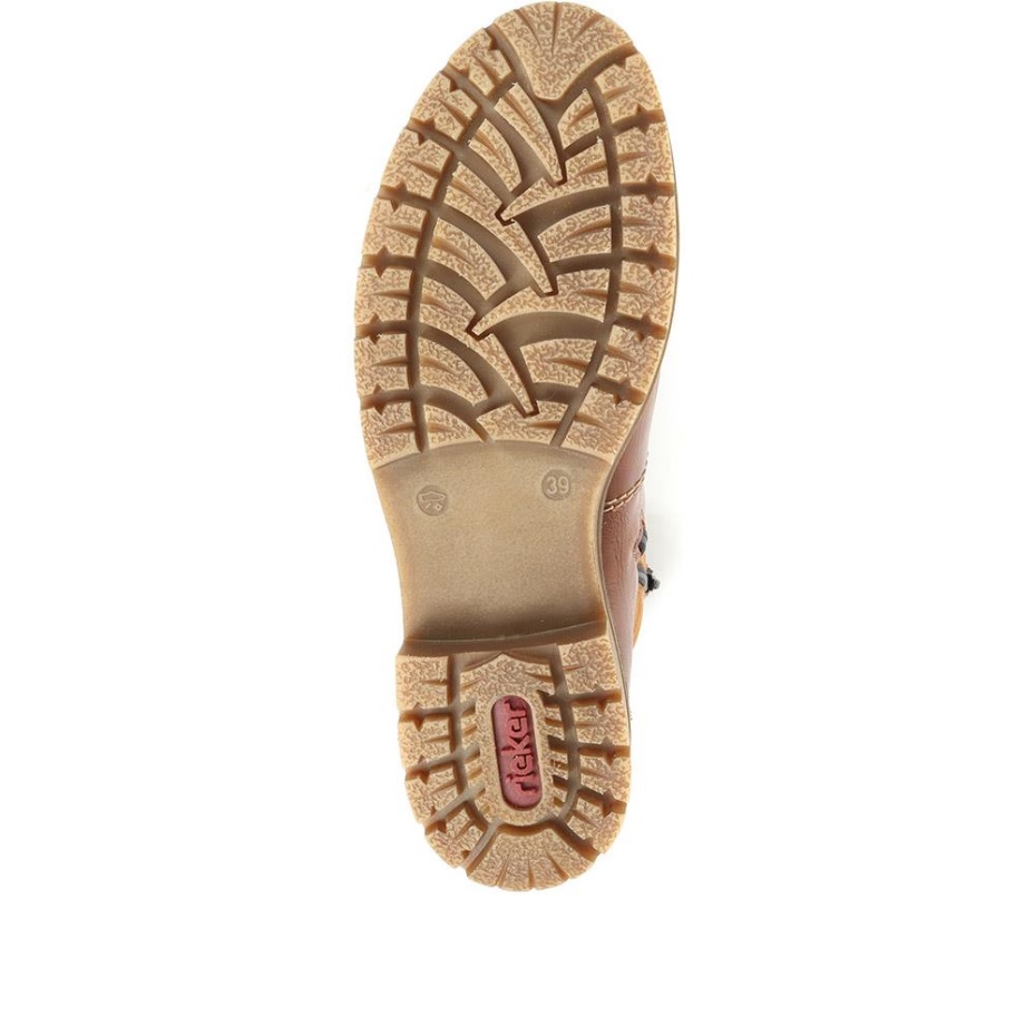 Rieker Lace Up Boots Brown