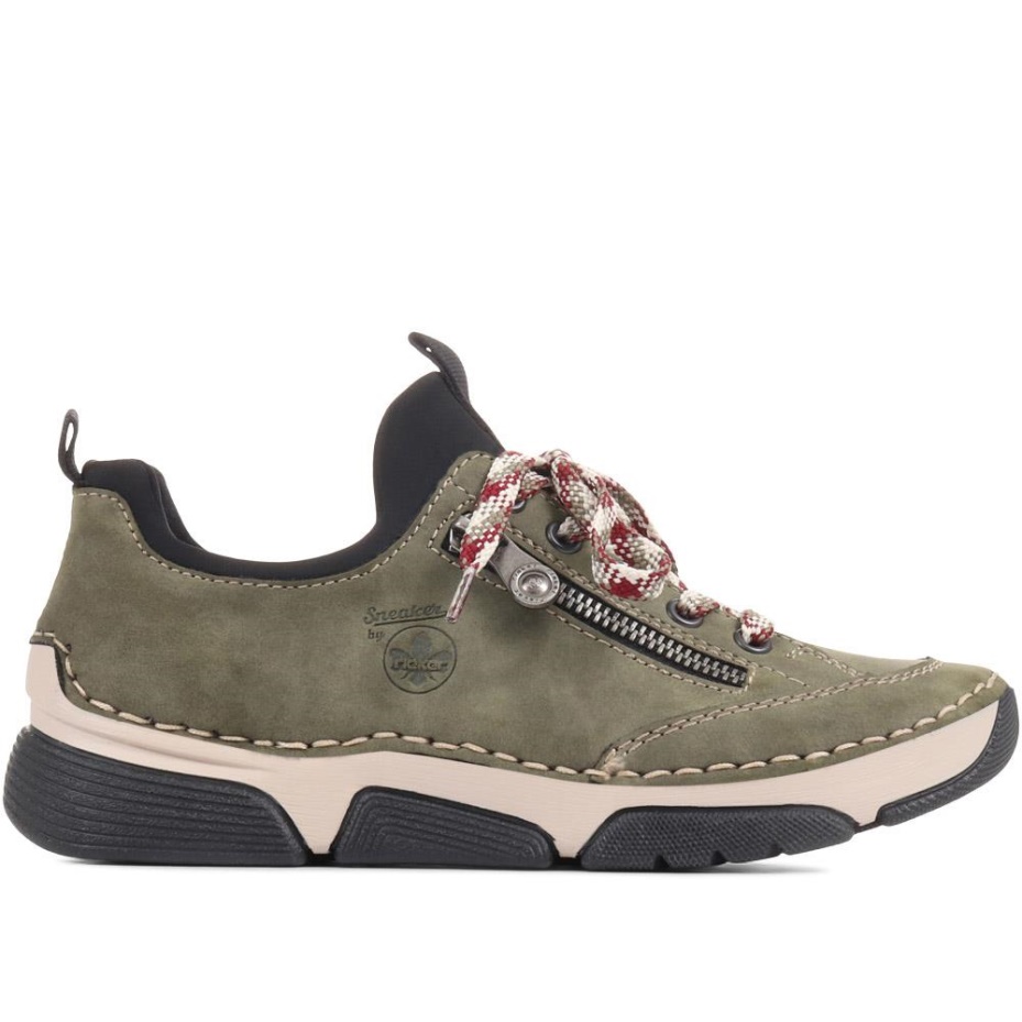 Rieker Pull-On Trainers Khaki