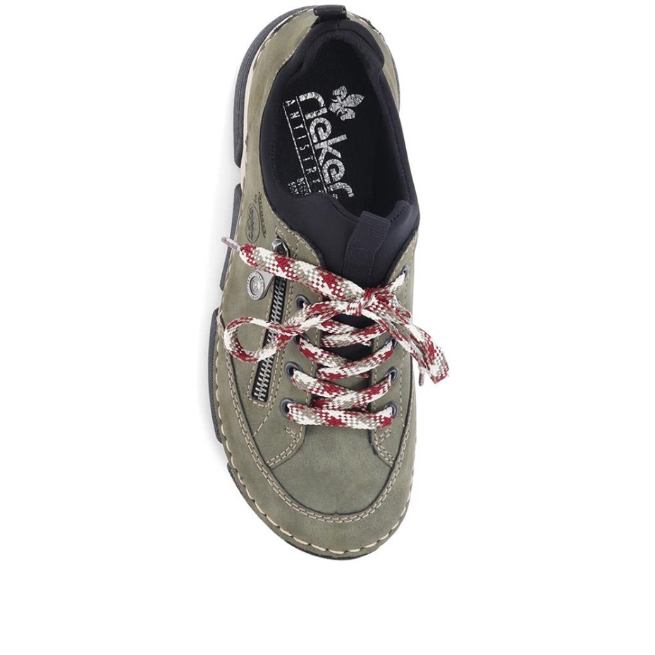 Rieker Pull-On Trainers Khaki