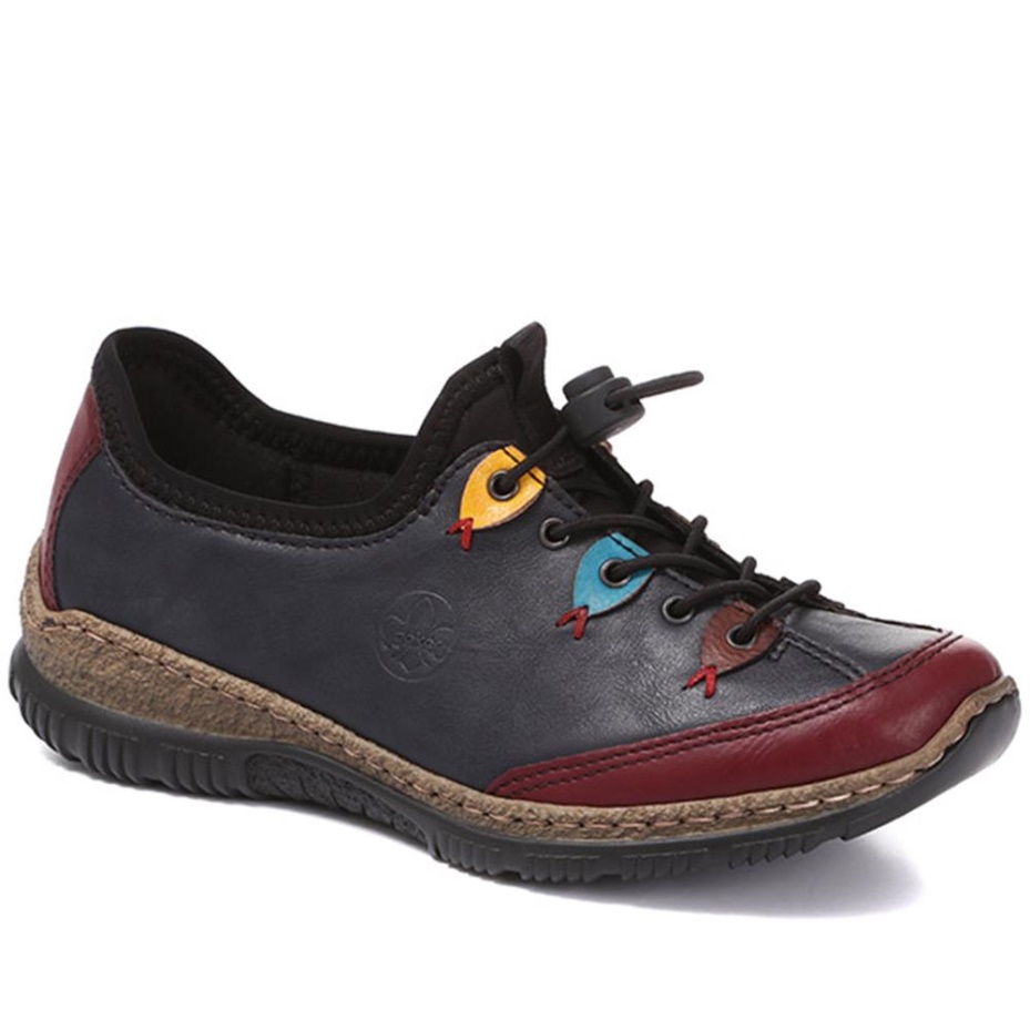 Rieker Slip-On Casual Shoes Navy Combi